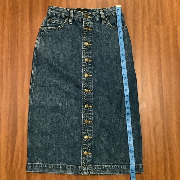 Lee vintage modern high rise midi skirt size 26 - Picture 4 of 10
